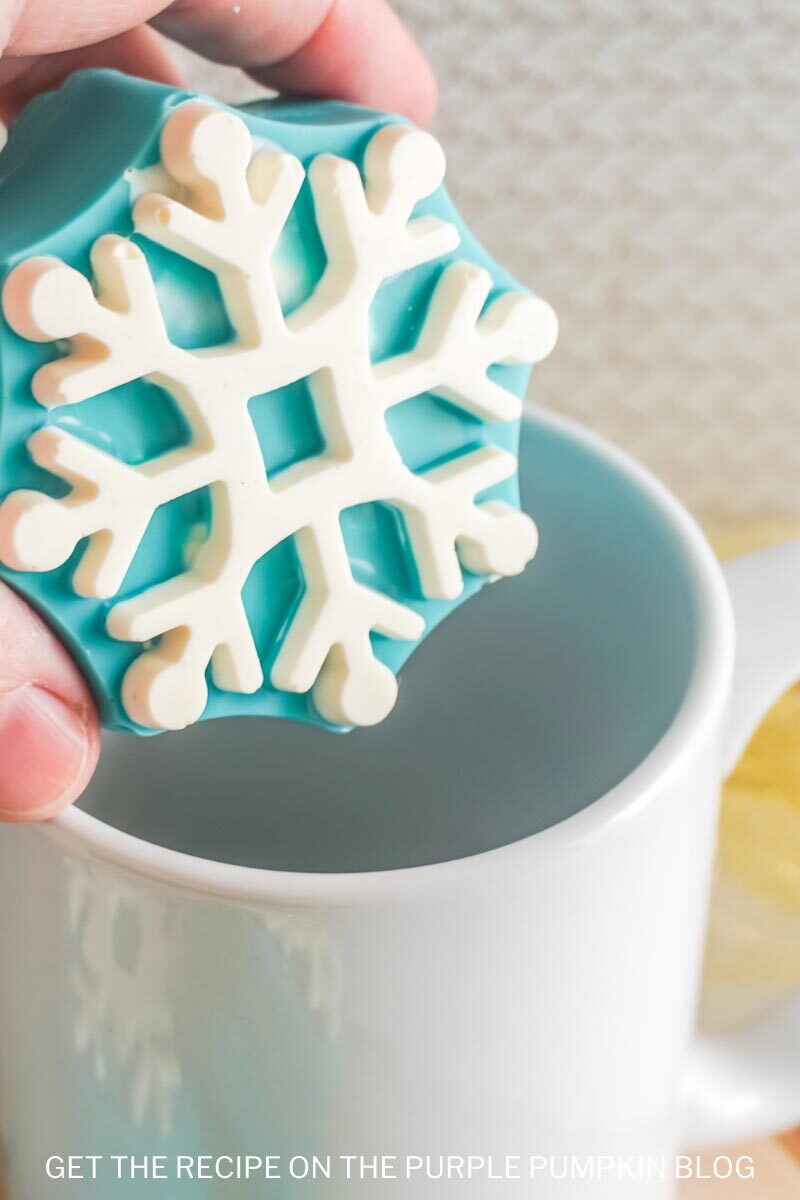 Snowflake Hot Cocoa Bombs