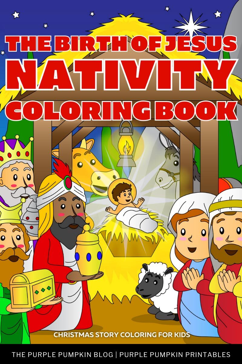 The Birth of Jesus Nativity Coloring Book