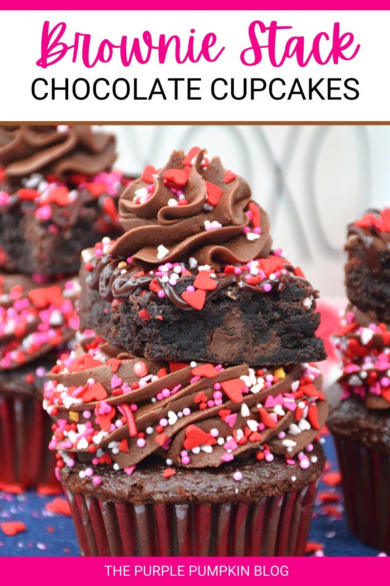 Brownie Stack Chocolate Cupcakes