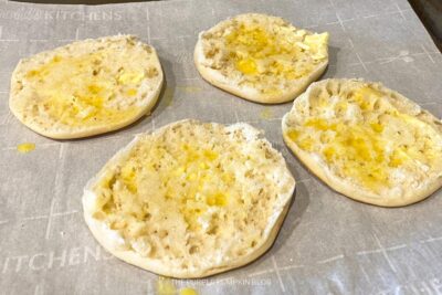 Buttered English Muffins