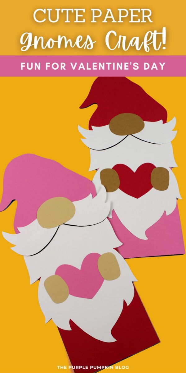 Cute Paper Gnomes Craft! Fun for Valentine's Day