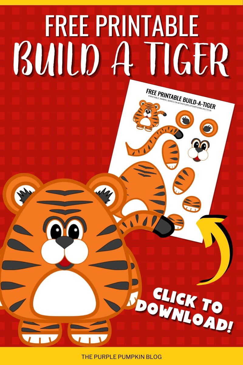 Free Printable Build A Tiger - Click to Download!