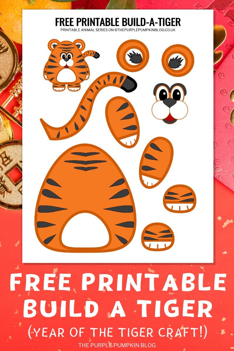 Free Printable Build A Tiger (Year of the Tiger Craft)