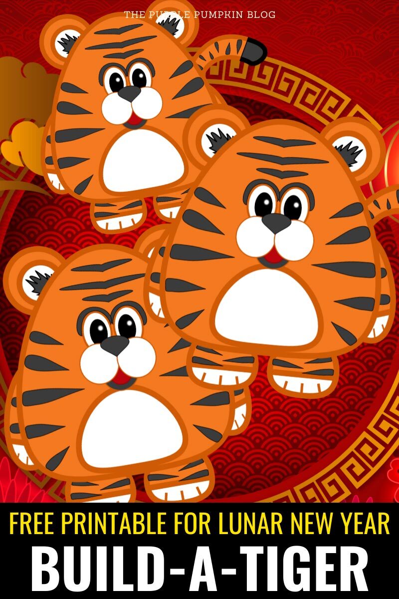 Free Printable for Lunar New Year - Build a Tiger