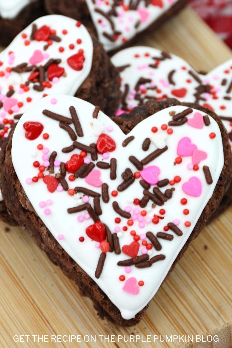 Heart Shaped Brownies Recipe