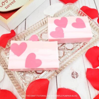 How to Make Layered Hearts Valentines Soap
