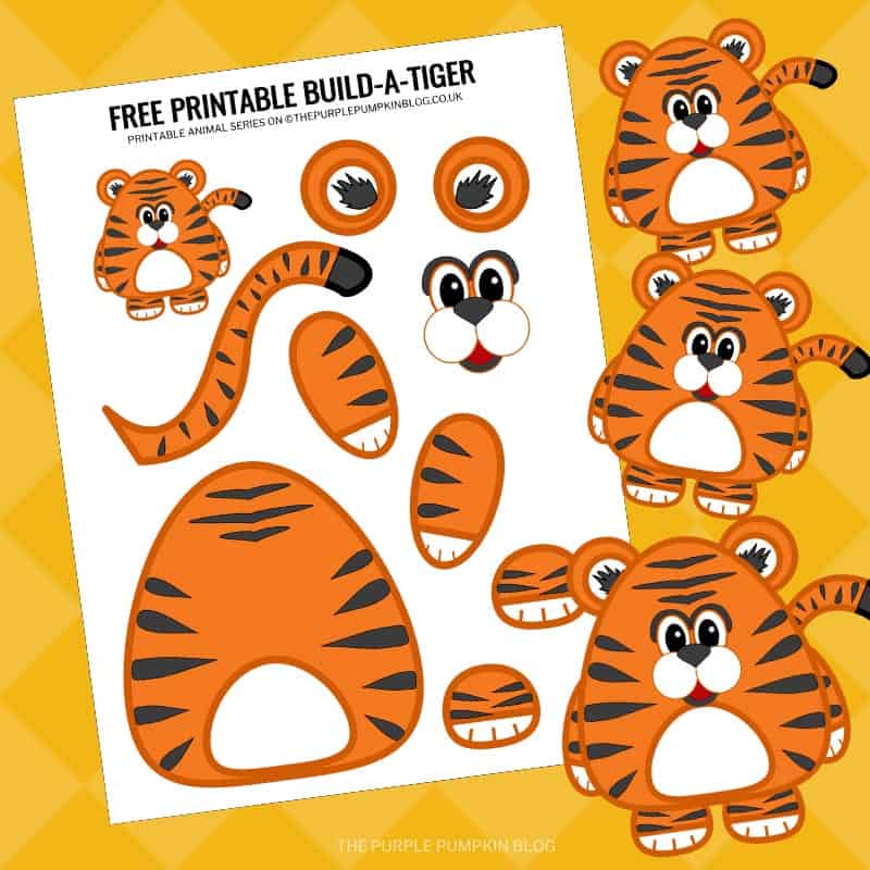 Build-a-Tiger Paper Craft for Chinese New Year