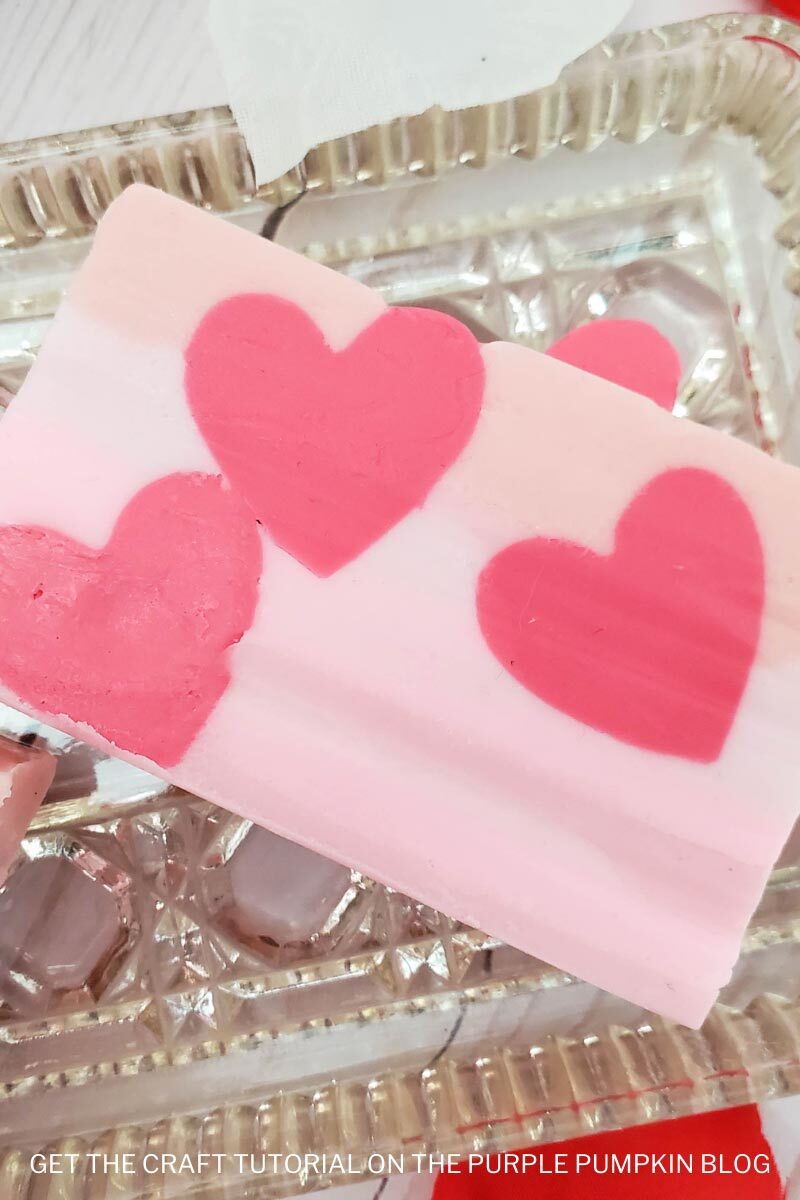 Layered Hearts Soap Bar Craft