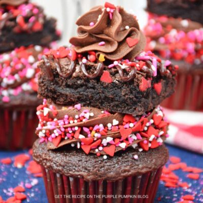 Loaded Brownie Chocolate Cupcakes Recipe