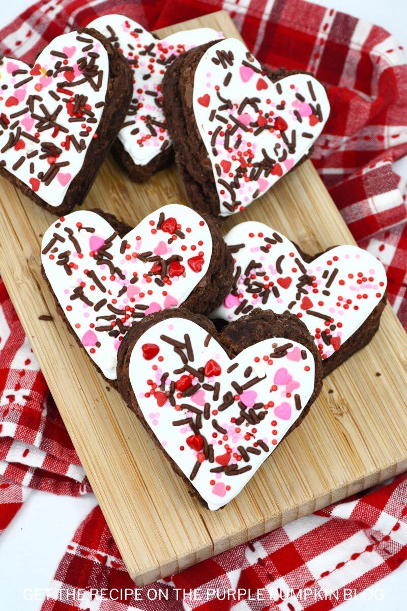 Valentine's Day Treat - Heart Shaped Brownies