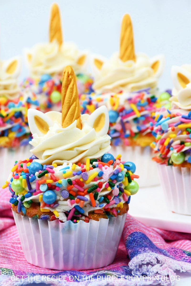A Rainbow Unicorn Cupcakes Recipe