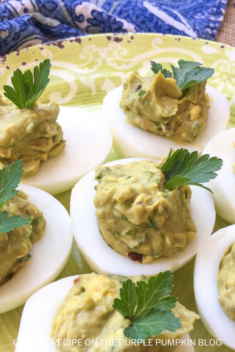 Avocado Deviled Eggs Appetizer