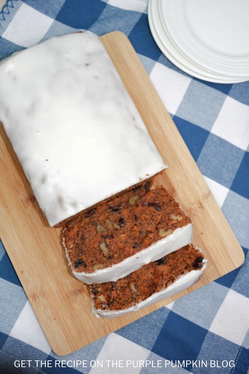 Carrot Cake Loaf with Nuts and Raisins