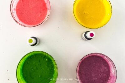 Colored Cake Batter