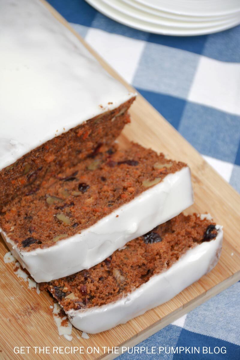 Cream Cheese Frosted Carrot Cake Loaf