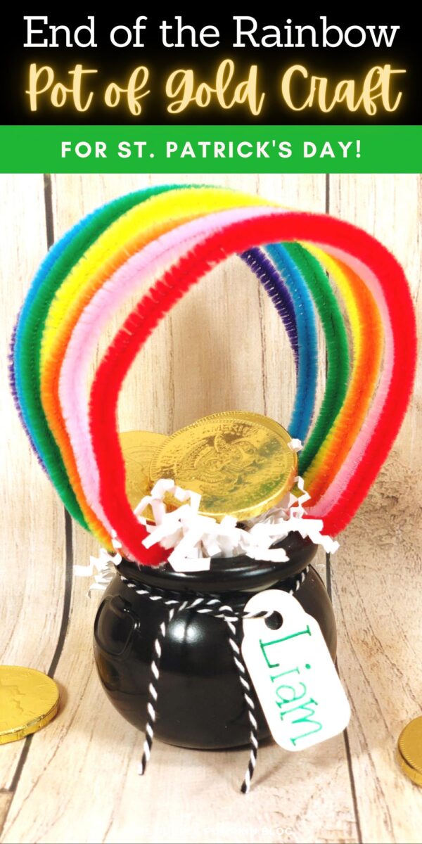End of the Rainbow Pot of Gold Craft for St. Patrick's Day