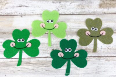 Finished Kawaii Felt Shamrock