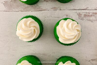 Frosted Green Cupcakes