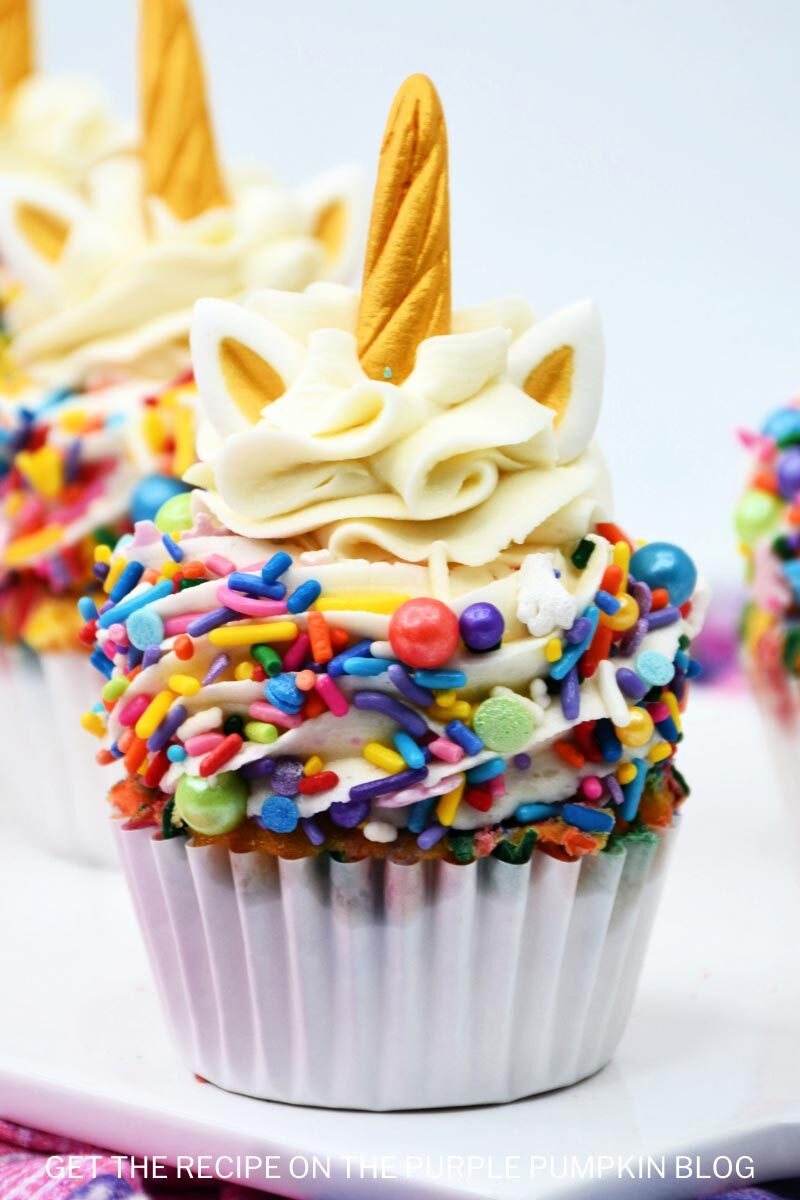 How to Make Rainbow Unicorn Cupcakes