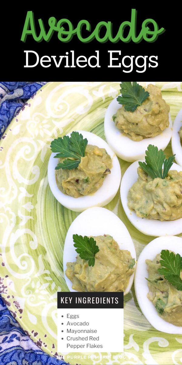 Ingredients for Avocado Deviled Eggs
