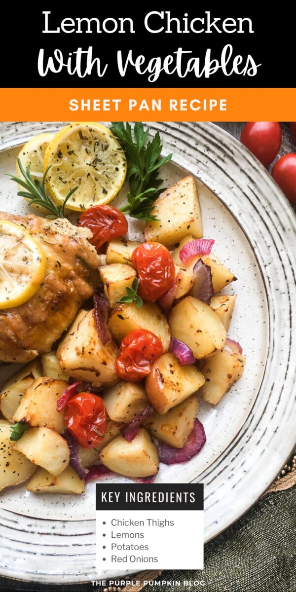 Lemon Chicken with Vegetables Sheet Pan Recipe