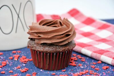 Cupcake with Chocolate Frosting
