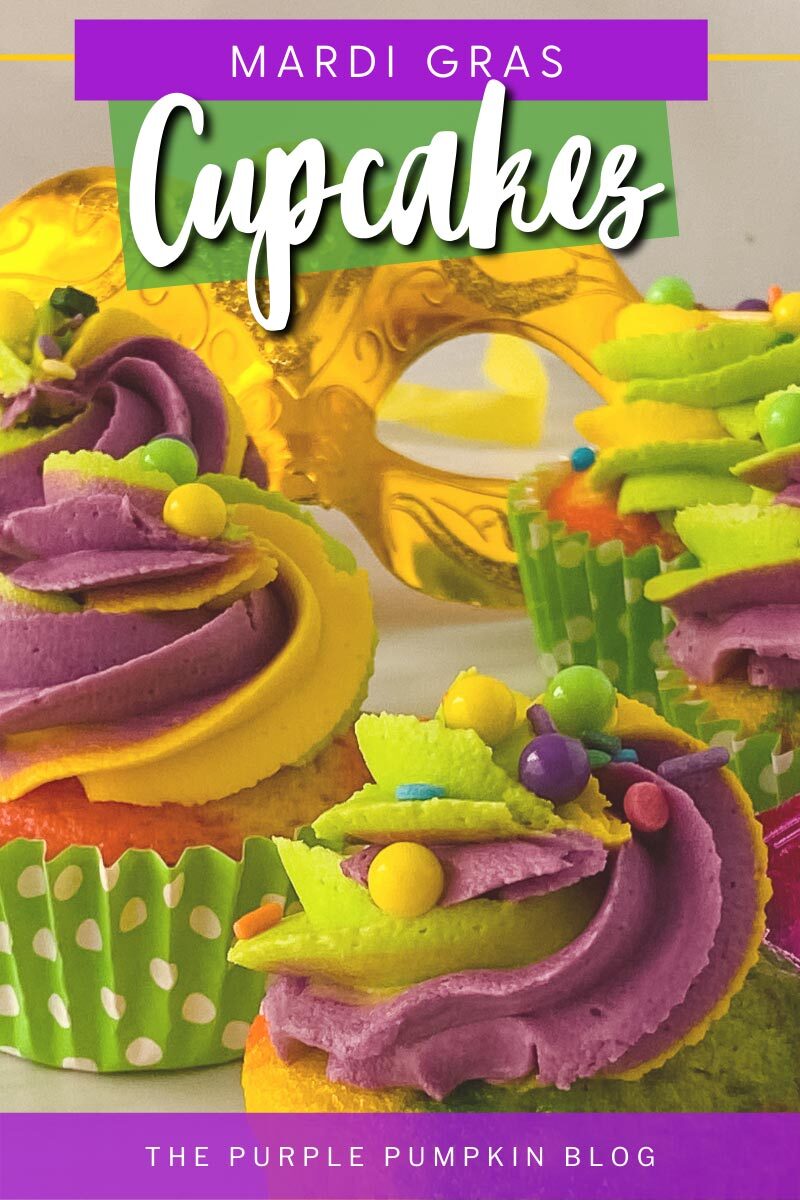 Mardi Gras Cupcakes