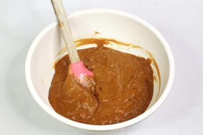 Mixing Carrot Cake Batter