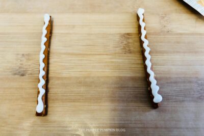 Piping Icing on Pretzel Stick
