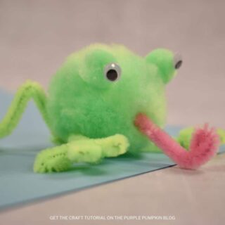 Pompom & Pipecleaner Frog Tutorial
