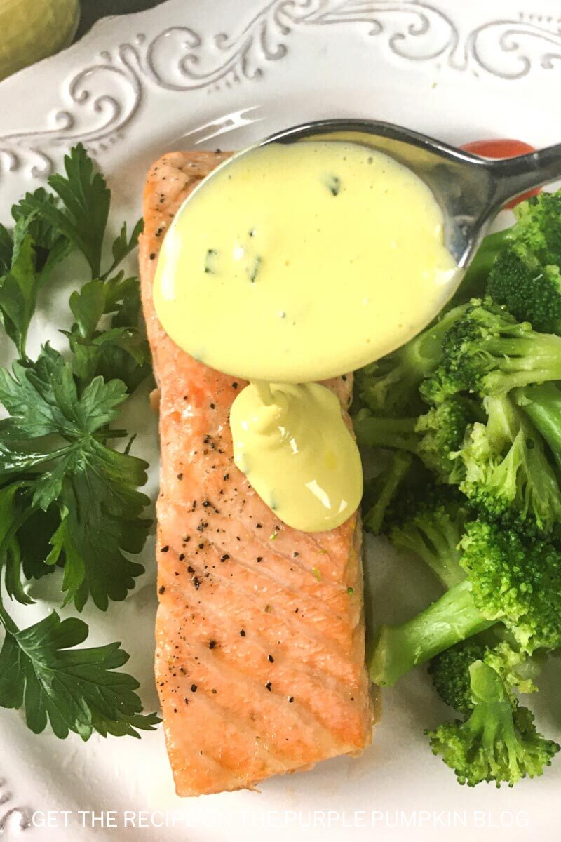 Roasted Salmon Fillet with Hollandaise