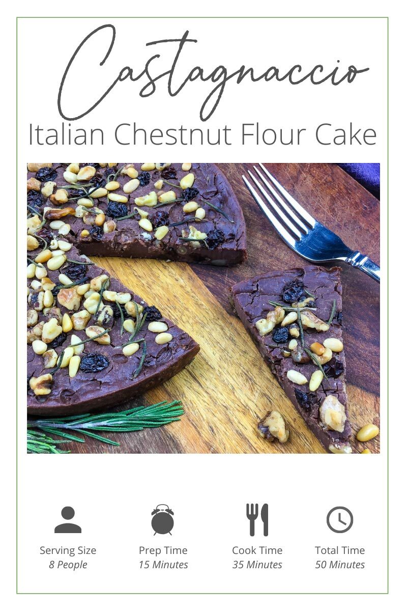 Timecard - Castagnaccio Italian Chestnut Flour Cake