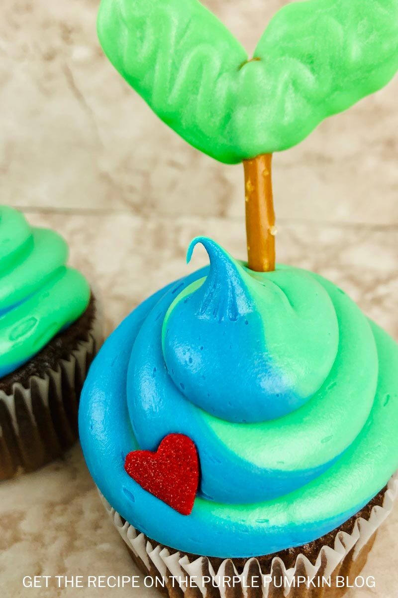 Chocolate Earth Day Cupcakes