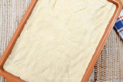 Easter Cookie Bar Dough in Pan