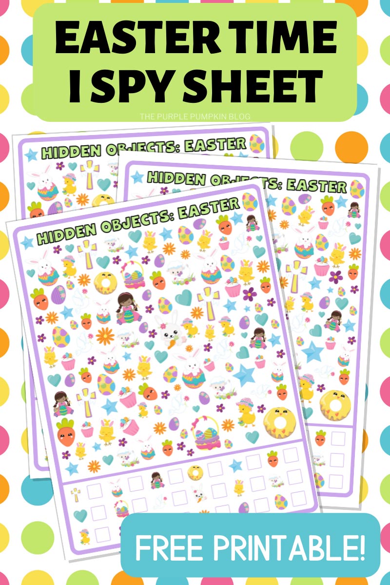 Free Printable Hidden Objects Easter Game I Spy Easter 