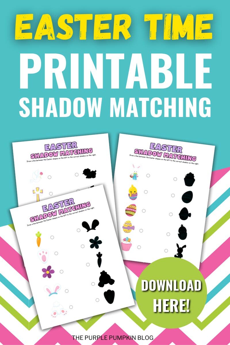 Easter Time Printable Shadow Matching - Download Here