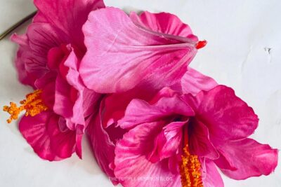 Faux Hibiscus Flowers