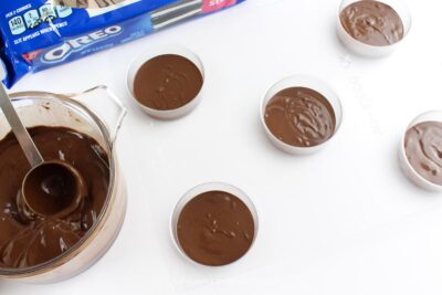 First Layer of Melted Chocolate
