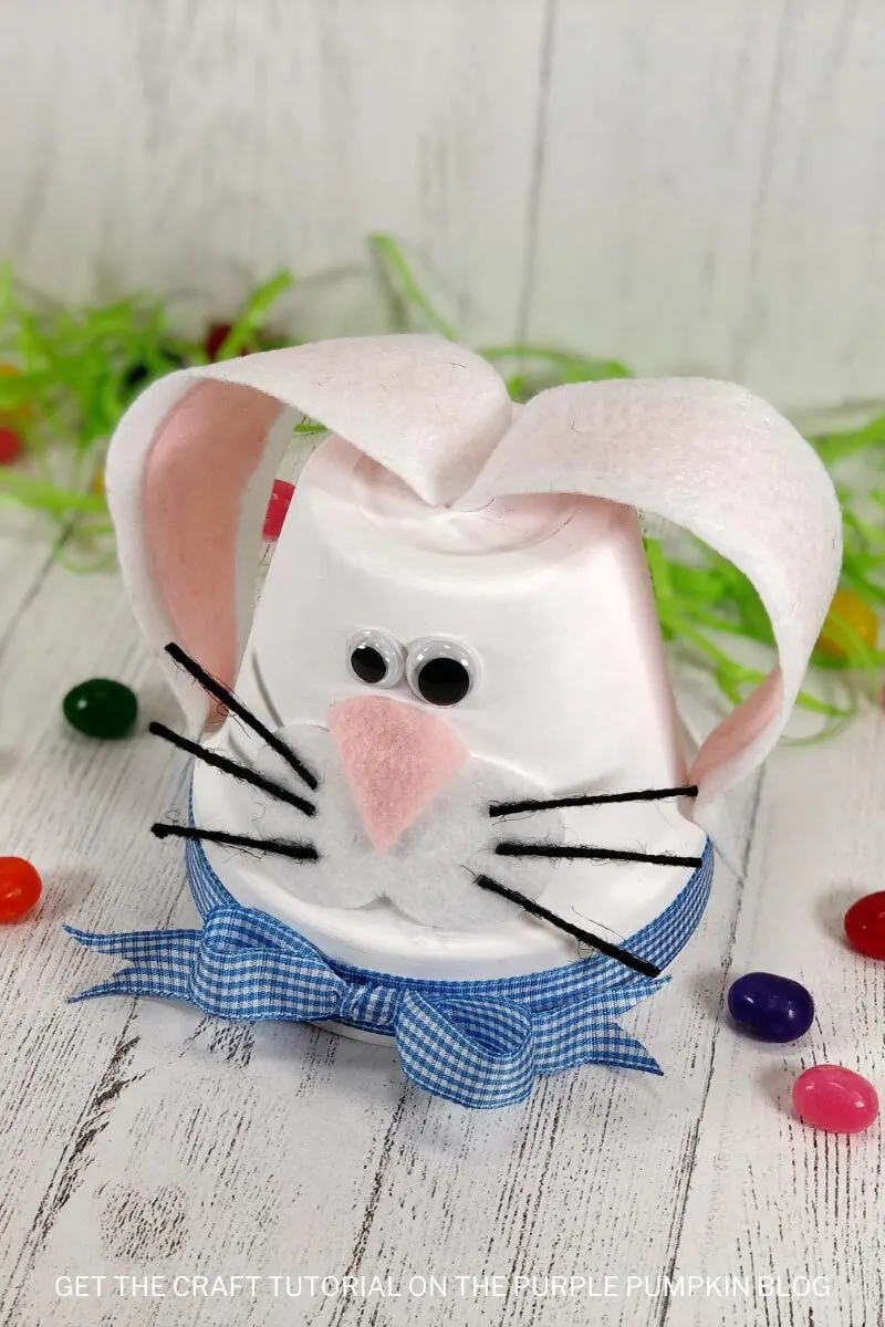 Super Cute Flowerpot Easter Bunny Craft with Free Printable Pattern