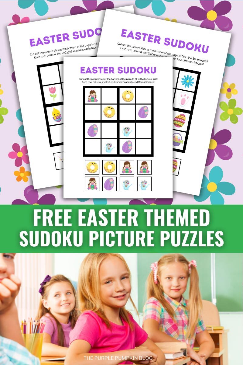 Free Easter Themed Sudoku Picture Puzzles