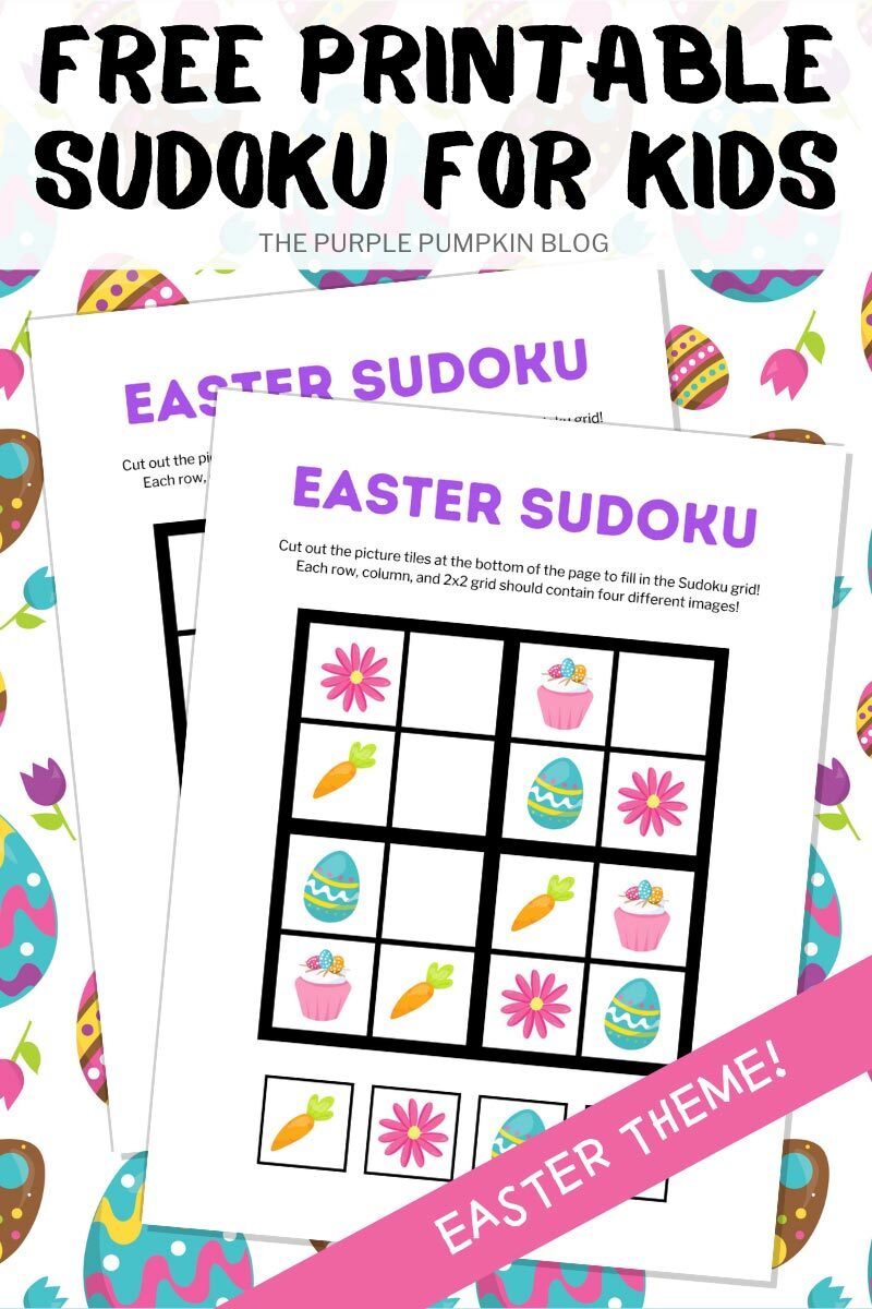 Free Printable Sudoku For Kids - Easter Theme