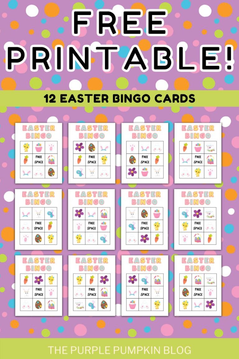 Free Printable Easter Bingo Cards For Springtime Bingo Games!