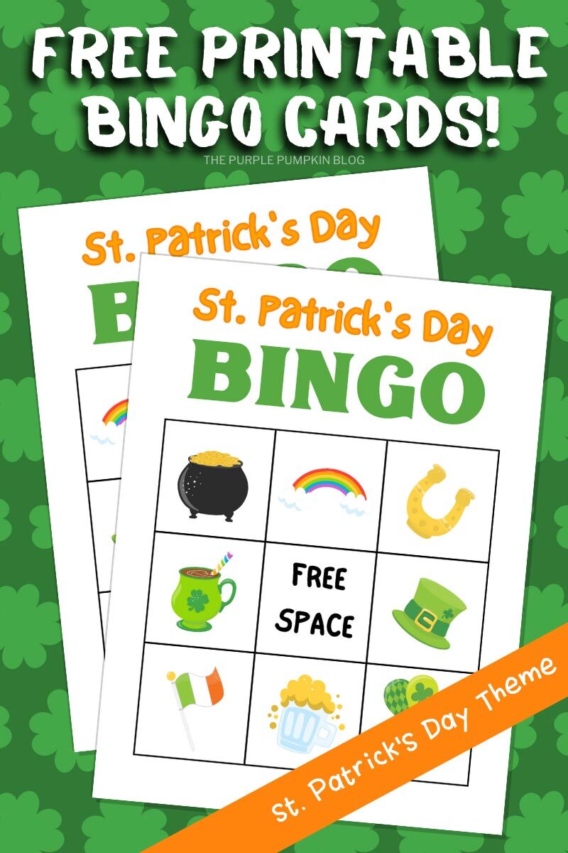Free Printable Bingo Cards! St. Patrick's Day Theme