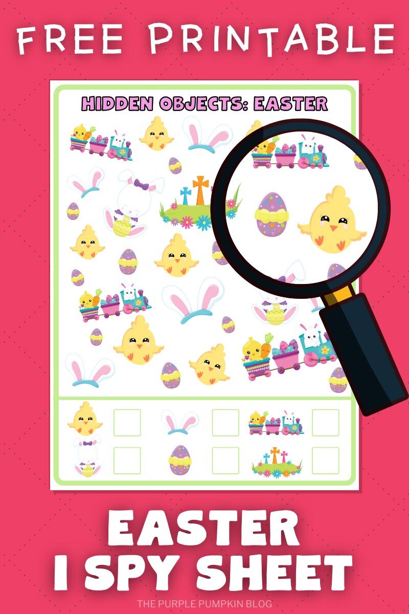 Free Printable Easter I Spy Sheet
