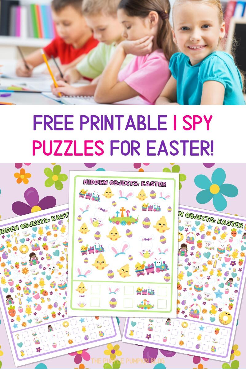 Free Printable I Spy Puzzles for Easter