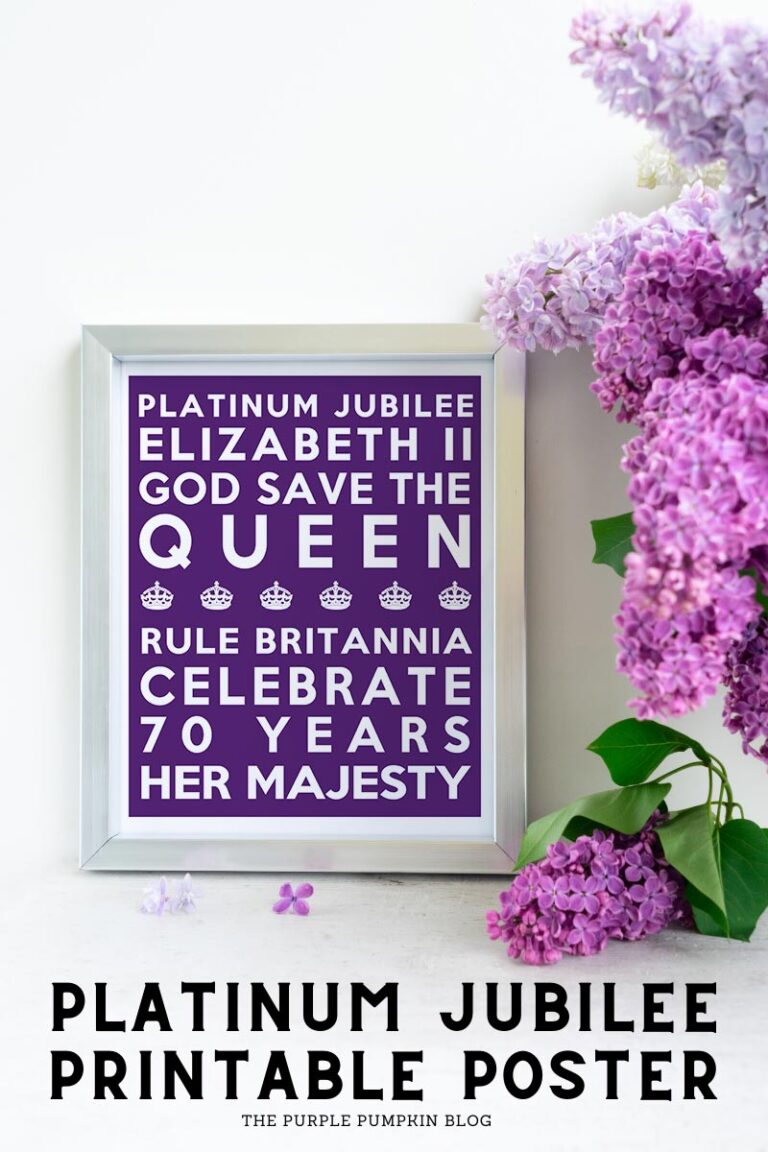 Free Printable Platinum Jubilee Decorations! Flags, Paper Chains &amp; More!