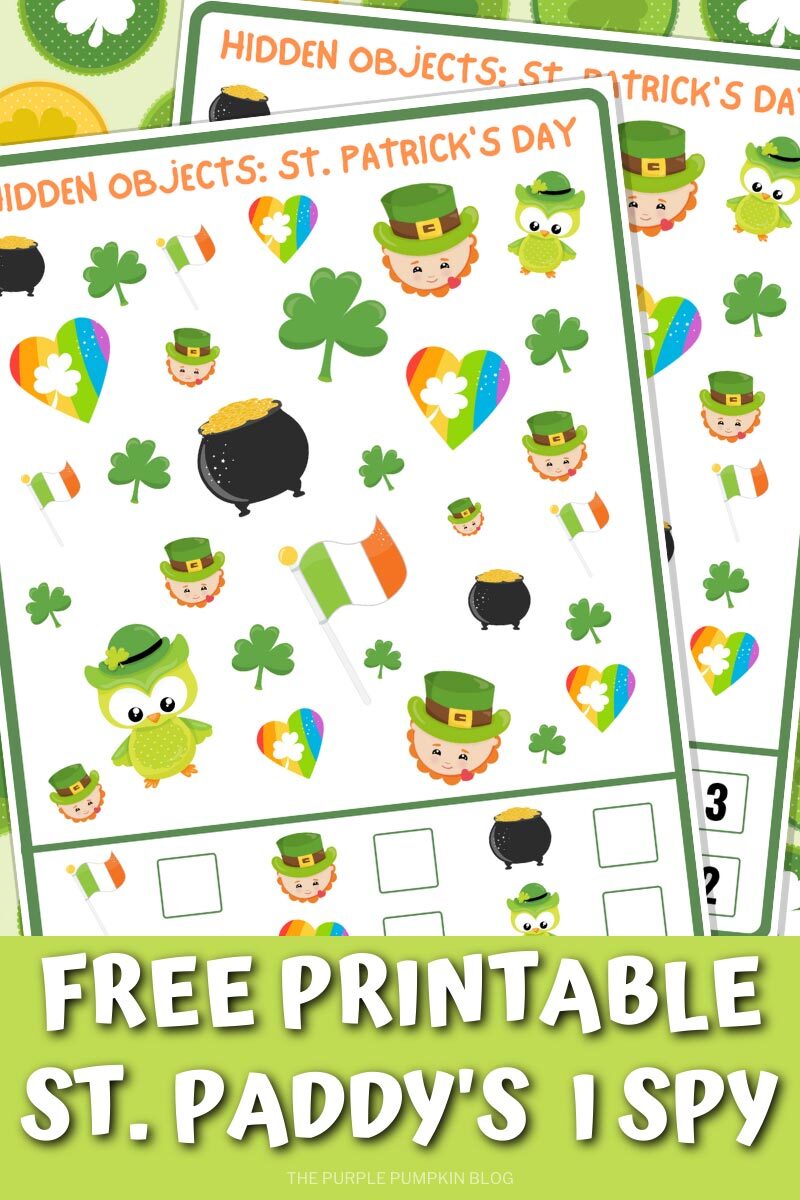 Free Printable St. Paddy's I Spy