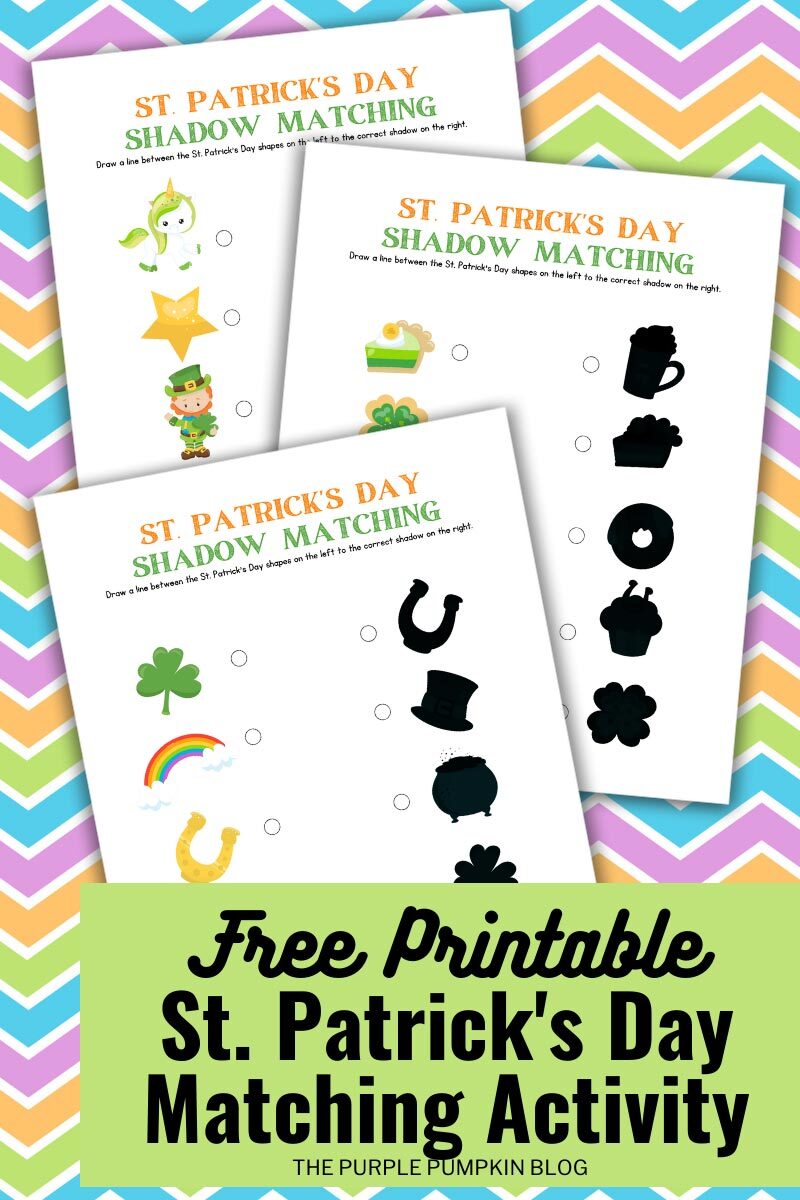 Free Printable St. Patrick's Day Matching Activity