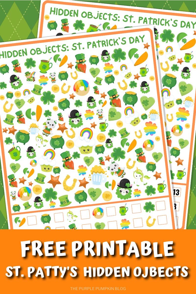 Free Printable St. Patty's Hidden Objects