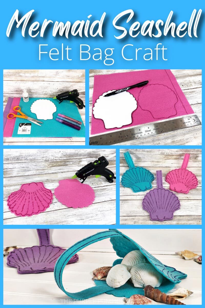 How To Make Mermaid Seashell Felt Bag Craft